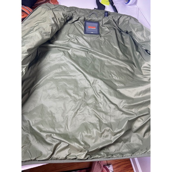 Bass Outdoor Men's Quilted Full Zip Jacket Moss Green Sz Large Lightweight NWT - Picture 16 of 16